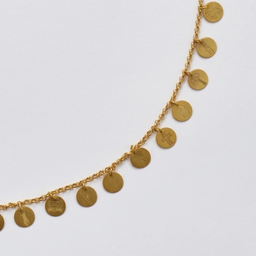 Colar Chuvinha De Paetês Dijes