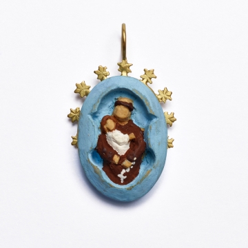 Pingente Céu Azul de Santo Antônio M