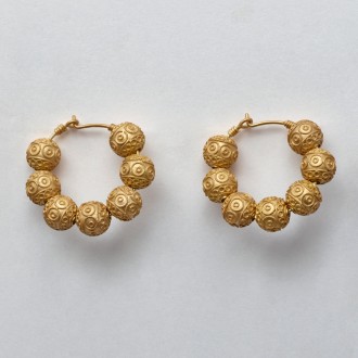 Brinco Argola M - Vianas Rendadas 8mm