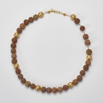 Colar Contas Confeitadas Viana e Madeira 10mm