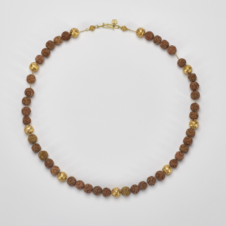 Colar Contas Confeitadas Viana e Madeira  8mm