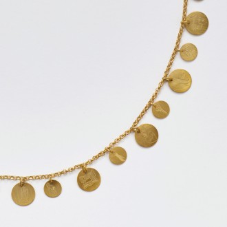 Colar Chuva De Paetês Mix Dijes