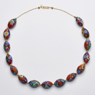  Colar Veneza Soffiato Arroz - 50cm