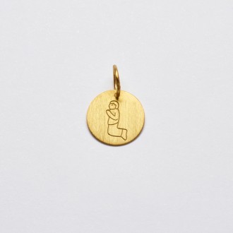 Pingente Paetê Milagrito Menino Rezando