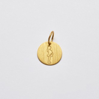 Pingente Paetê Milagrito Mulher Grávida