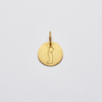 Pingente Paetê Milagrito Perna