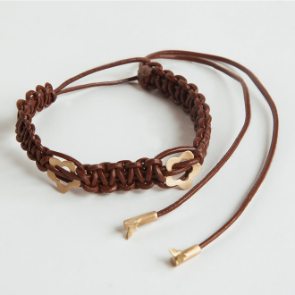 Pulseira Macramê caramelo