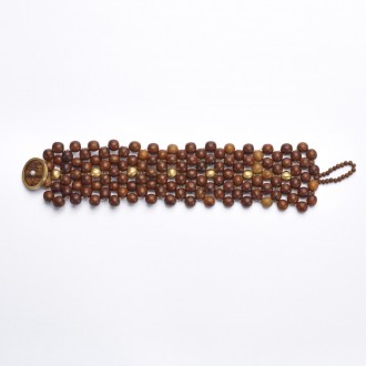 Pulseira Imbuia e Ouro
