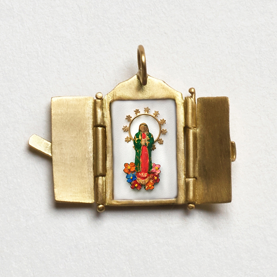 Pingente Oratório de Nossa Senhora de Guadalupe