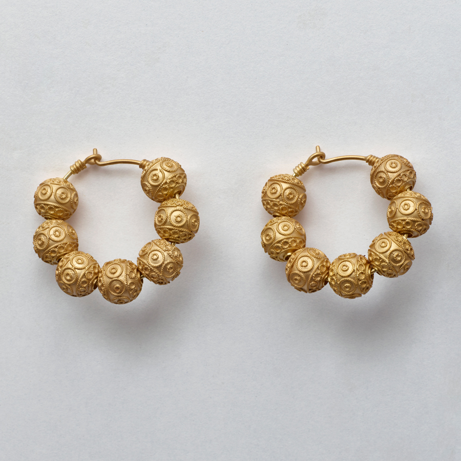 Brinco Argola M - Vianas Rendadas 8mm