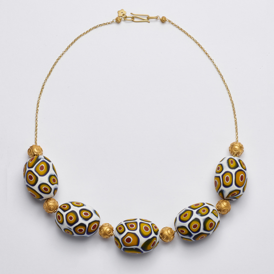 Colar Veneza Soffiato Ocre 
