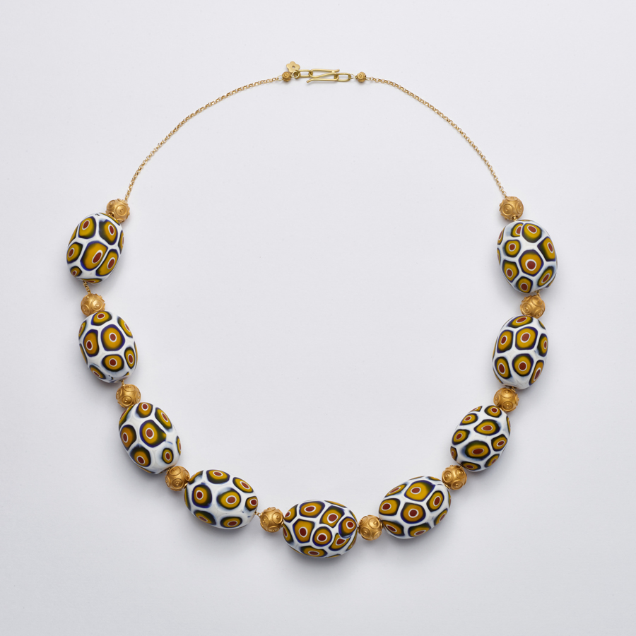 Colar Veneza Soffiato Ocre - 50cm 