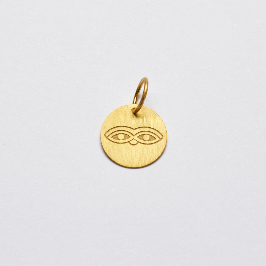 Pingente Paetê Milagrito Olhos