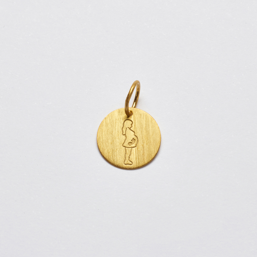 Pingente Paetê Milagrito Mulher Grávida